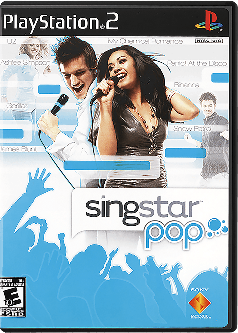 Singstar Pop Hits + Hottest Hits box art for Playstation 2